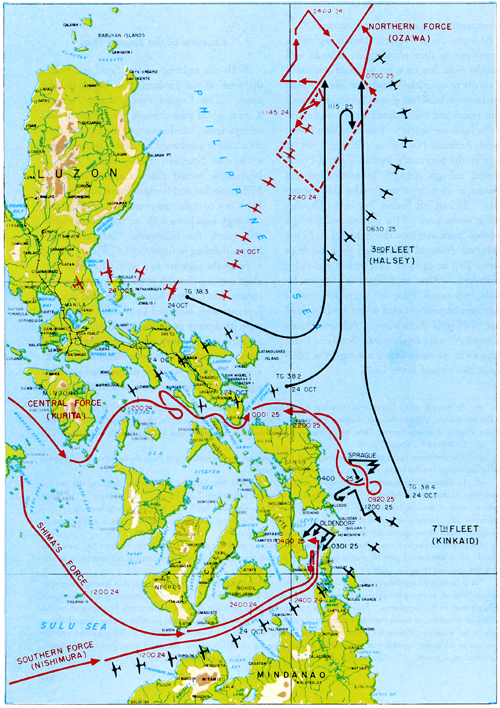 Plate No. 60, Battle for Leyte Gulf