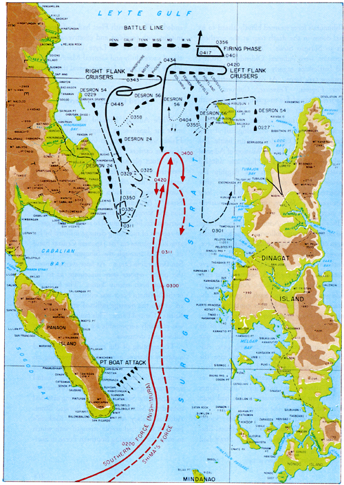 Plate No. 61, Battle of Surigao Strait